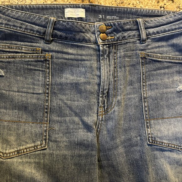 Pilcro Wanderer Cuffed Relaxed-Leg Jeans (Anthropologie) Size 31 - Picture 9 of 14